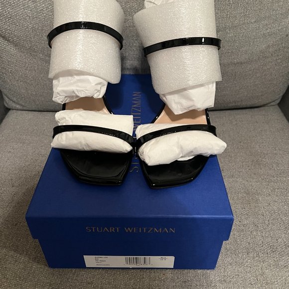 Stuart Weitzman Aleena 100 Black - Picture 5 of 13